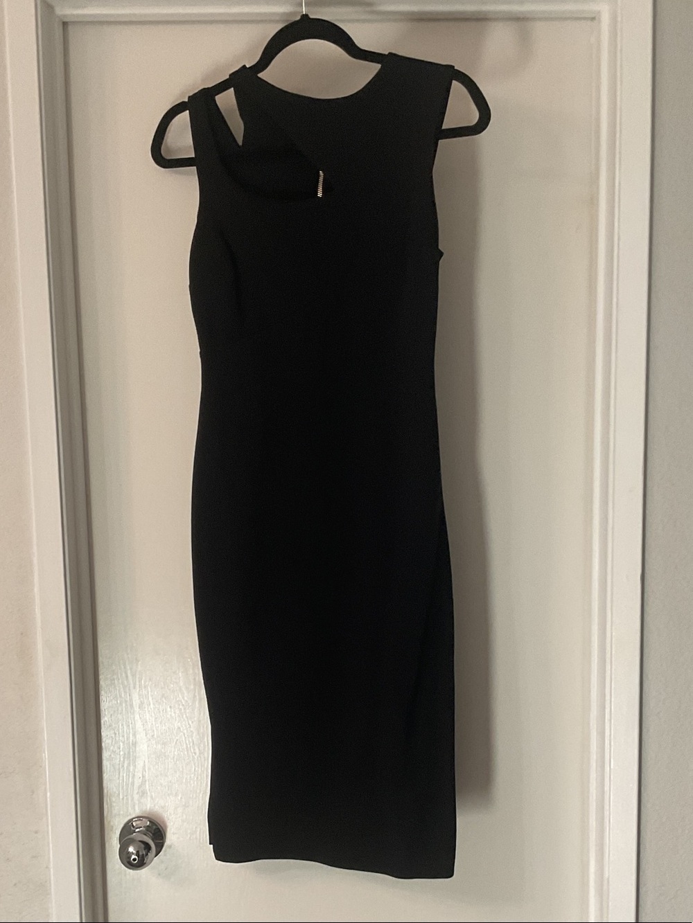 Marciano Black One-Shoulder Sheath Dress